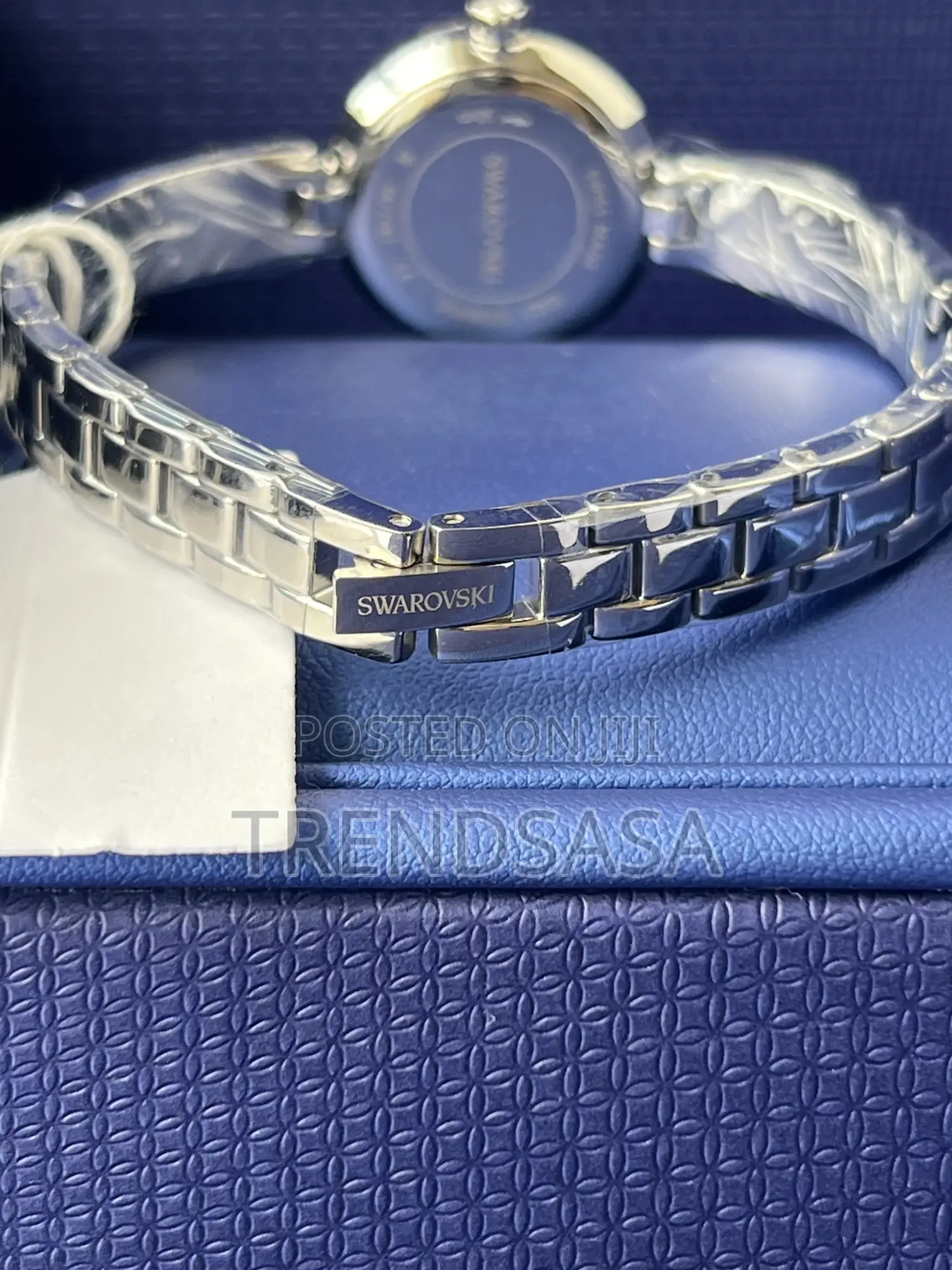 Swarovski Crystals Silver Ladies Matrix Bangle Watch