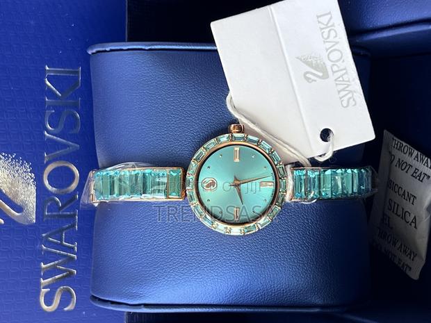 Swarovski Crystals Rose Gold Ladies Matrix Bangle Watch - thumbnail 12