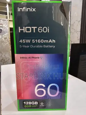 New Infinix Hot 60i 128 GB Silver