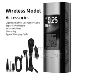 Car Air Pump Tire Inflator Led Display Digital Emergency Compressor