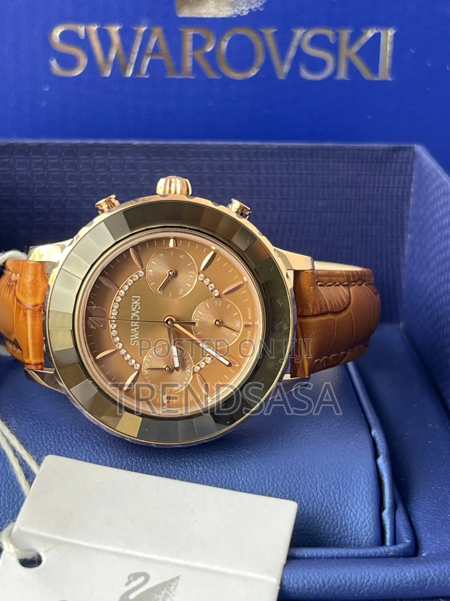 Swarovski Women Octea Lux Pink and Brown Chronograph Ladies Watch