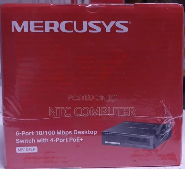 Mercusys 6-Port 10/100mbps Desktop Switch With 4-Port Poe+ (Tl-Ms106lp
