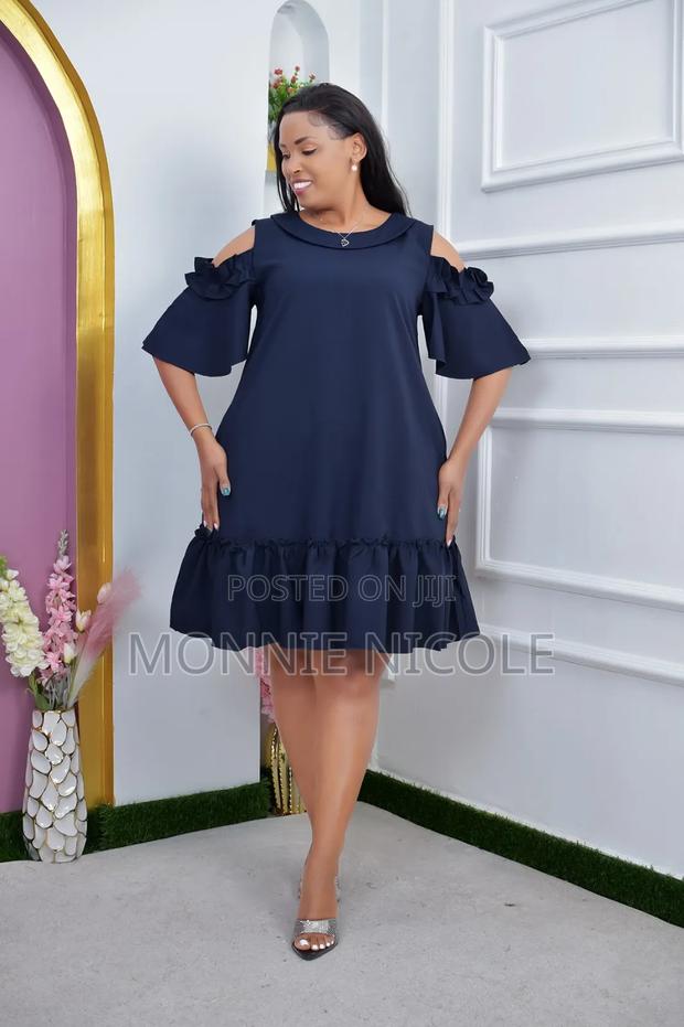 Navy Blue Shift Dress/Plus Size /Maternity - main view