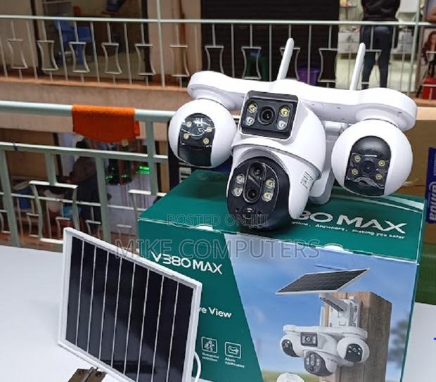 Remote View Solar Camera 4 Lens Four CCTV Camera - main view