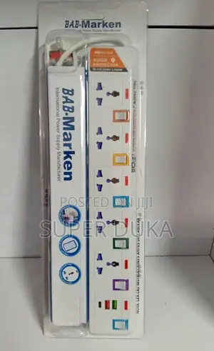 Bab-Marken 5-Way Surge Protector Extension.Usb Individual Switches