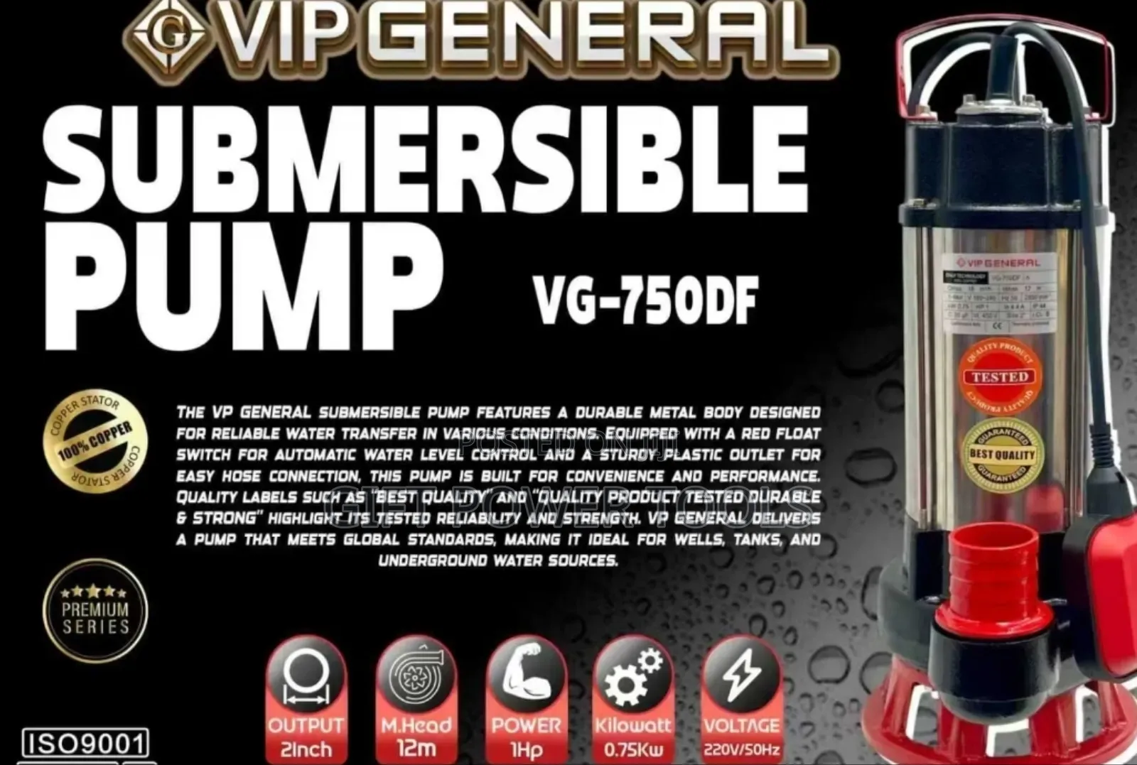 General Sewage 2inch Submersible Pump/Quality Vip General Water Pump