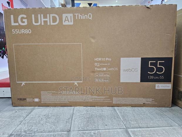 Lg Uhd Tv 55ur80 | Webos Smart Ai Thinq| Magic Remote| Hdr10, HLG