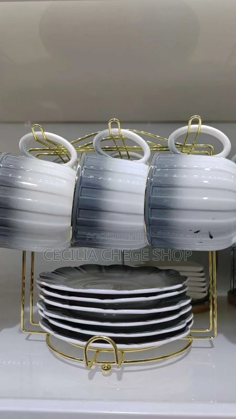 Cup and Saucer Set With Stand
