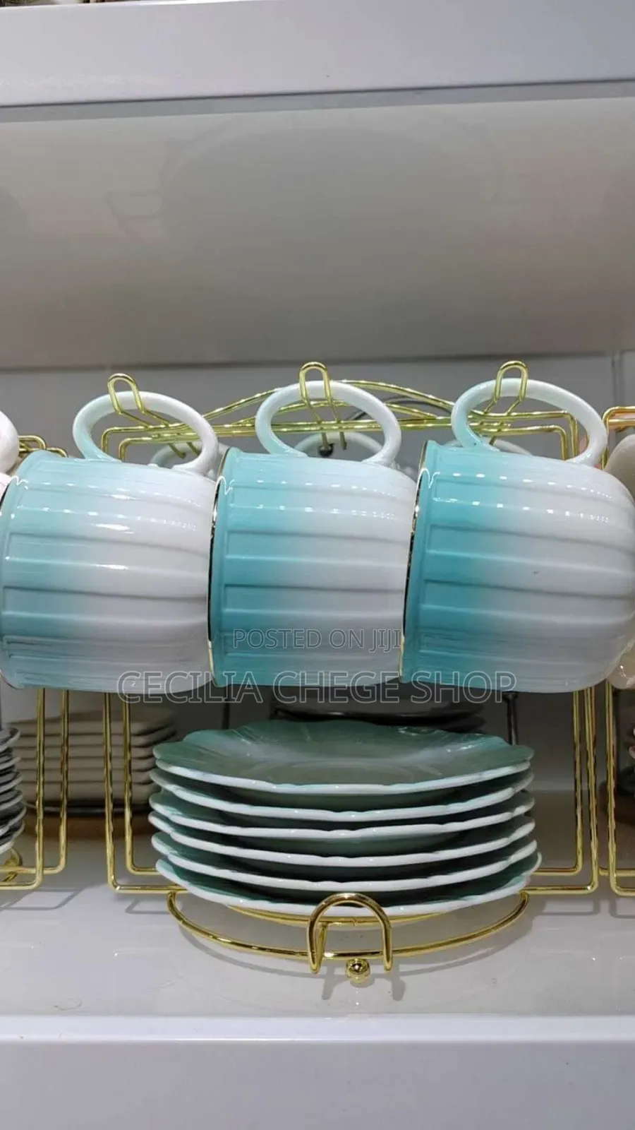 Cup and Saucer Set With Stand