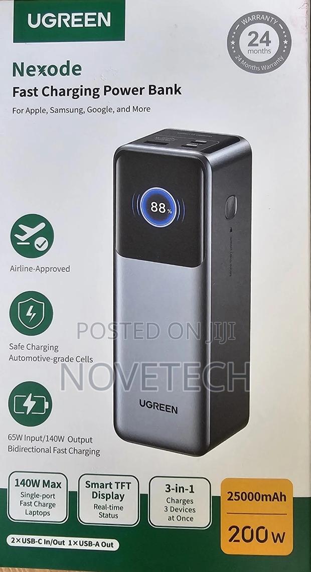 Ugreen 200w Nexode 25000mah Smart Power Bank Pb722 Fast Power Bank