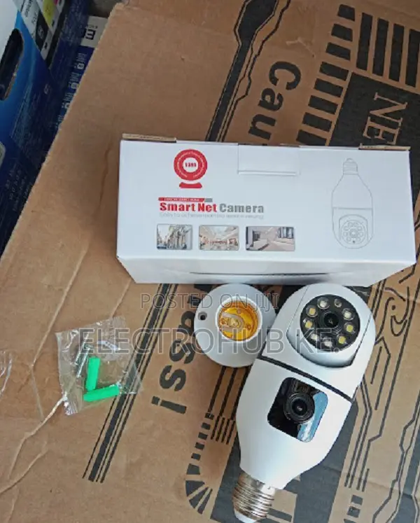 Hd Dual Lens Camera V380-Pro Bulb Bulb Camera Full 1080p