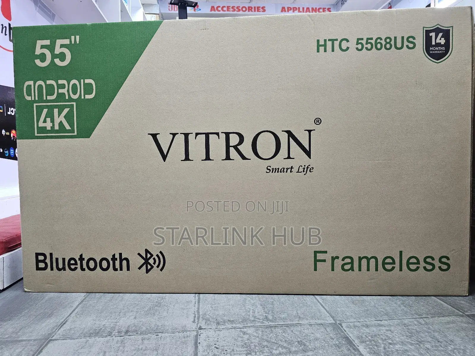 Vitron 55 Inch Smart Android Led Tv Htc5568us