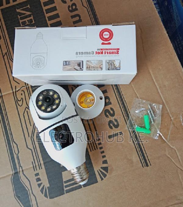 Night Vision V380 Pro 1080p 2mp PTZ Dual Lens Wifi Bulb Camera