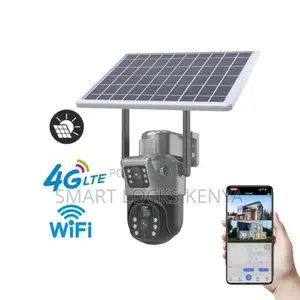 Four Lens 4g PTZ Smart Ai Solar Camera* Solar Powered.