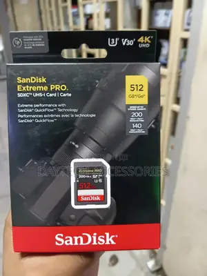 Sandisk Extreme Pro 512gb SDXC Uhs-I Memory Card.
