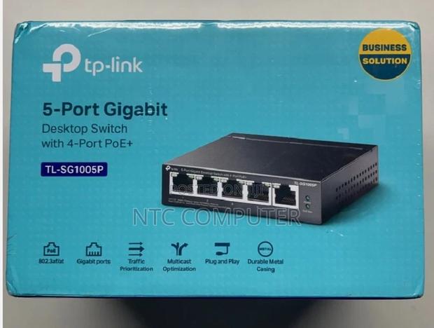 Tp-Link 5-Port Gigabit Desktop Switch With 4-Port Poe - Tl-Sg1005p