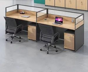 Office Workstation : Office 2-Way Straight Modular Workstation