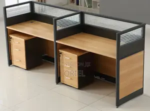 Office Workstation : Office 2-Way Straight Modular Workstation