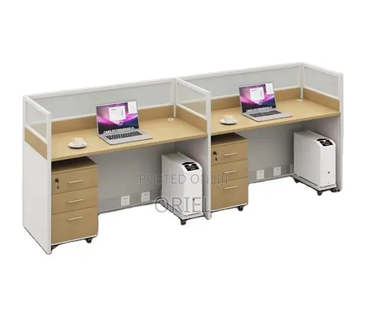 Office Workstation : Office 2-Way Straight Modular Workstation