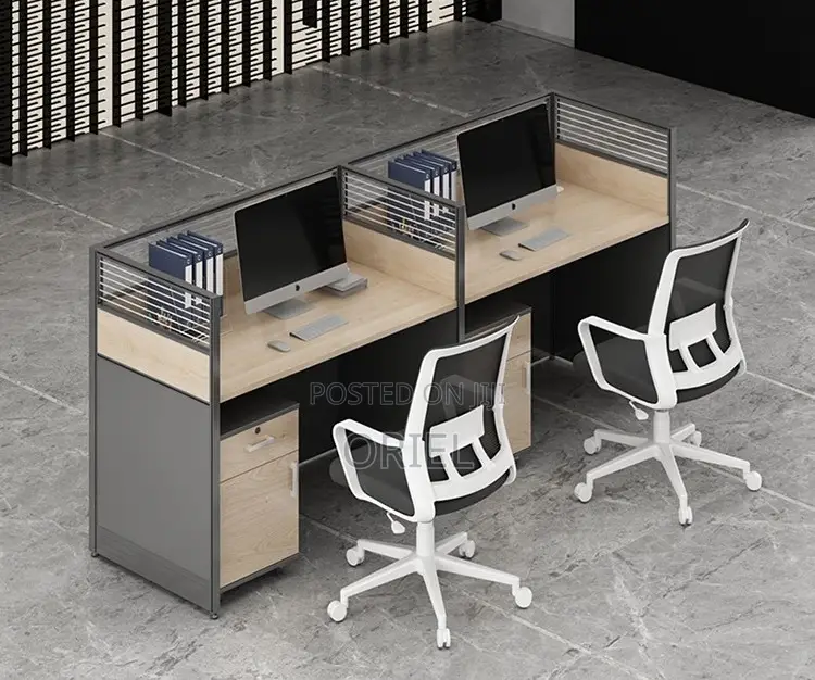 Office Workstation : Office 2-Way Straight Modular Workstation