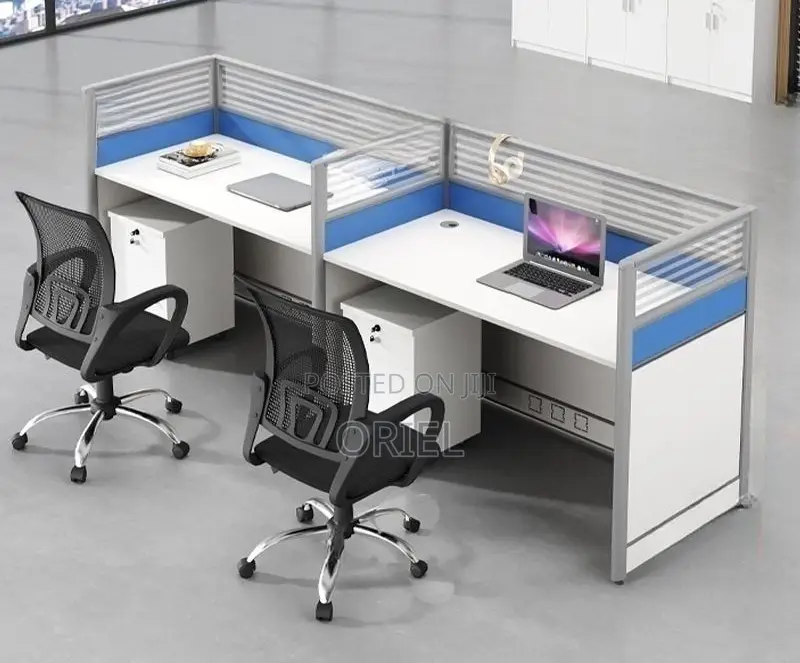 Office Workstation : Office 2-Way Straight Modular Workstation