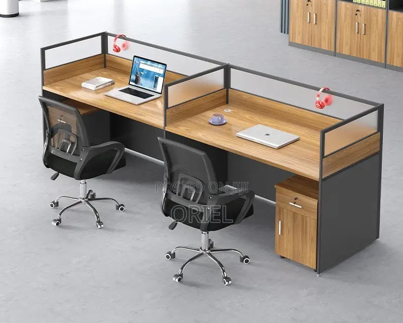 Office Workstation : Office 2-Way Straight Modular Workstation