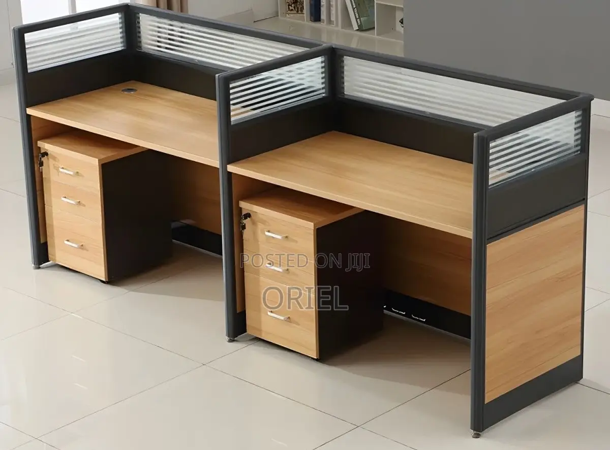 Office Workstation : Office 2-Way Straight Modular Workstation