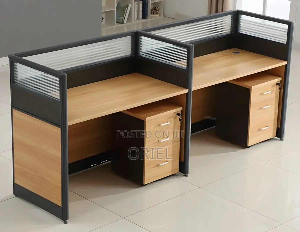 Office Workstation : Office 2-Way Straight Modular Workstation