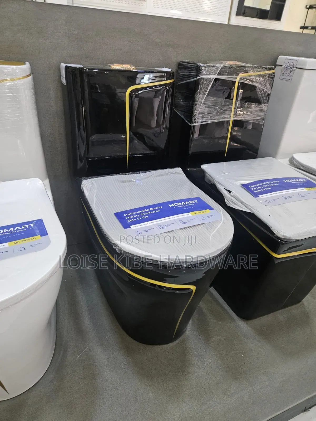 Black Square Toilet Available