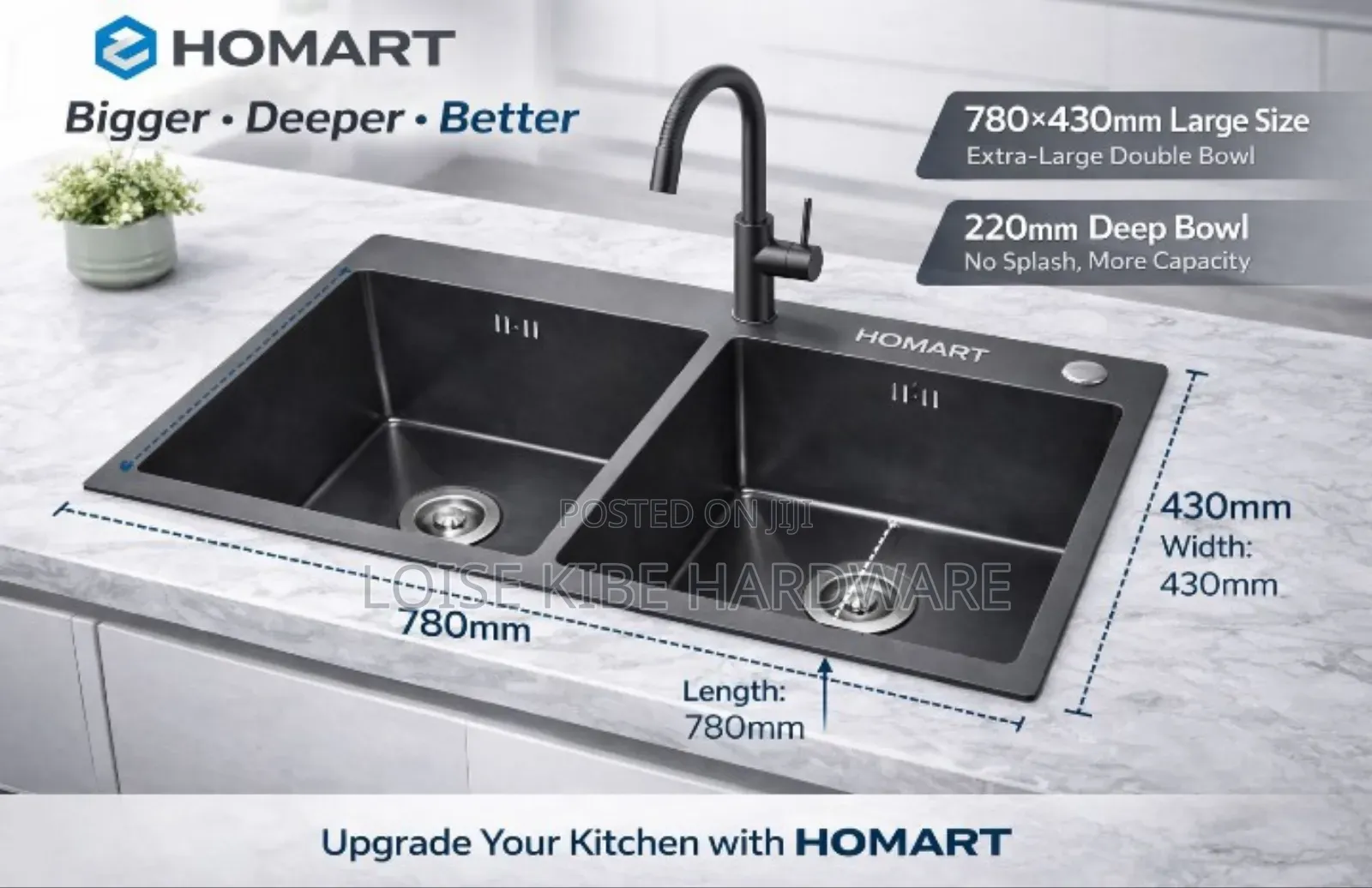 Modified Kitchen Sink Available
