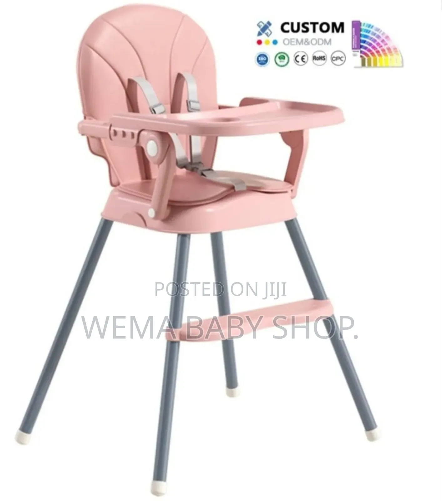 Convertible 3-in-1 Baby High Chair.