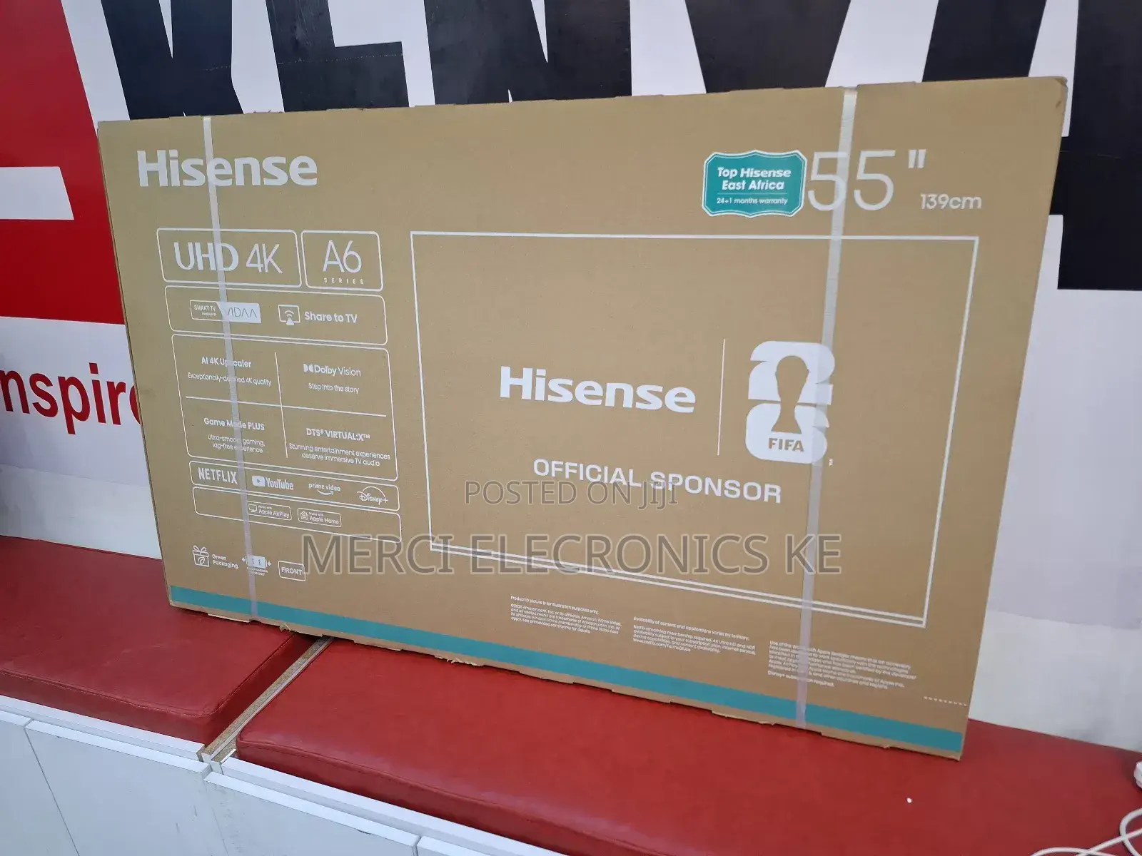 Hisense 55 Inch Class A6 Series Uhd Vidaa Tv 55a6