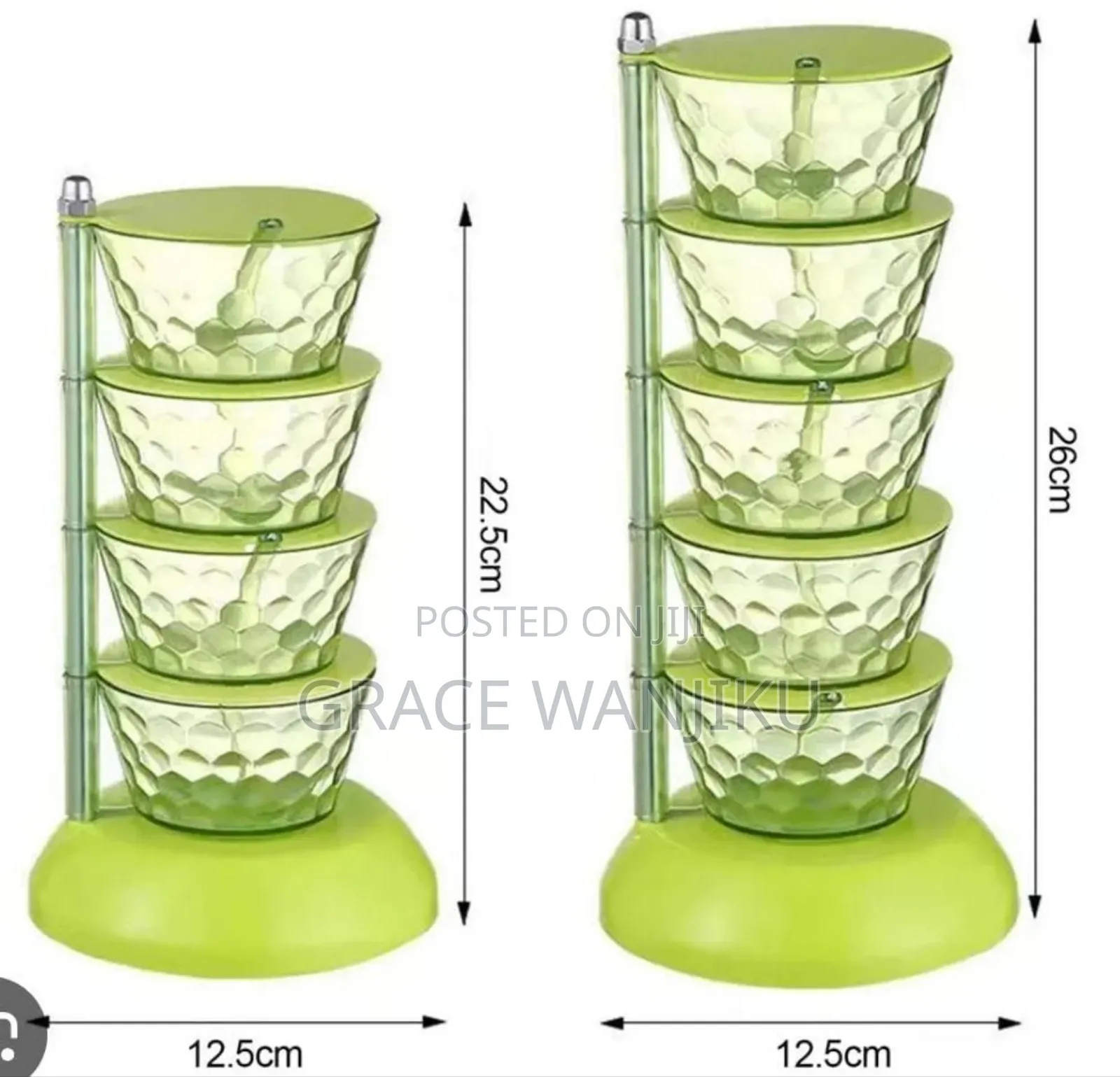 5 Layer Rotating Spice Seasoning Stand.