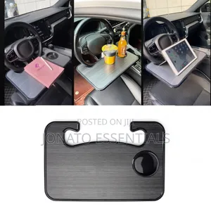 Car Steering Wheel Tray - Portable Laptop Desk Food Table