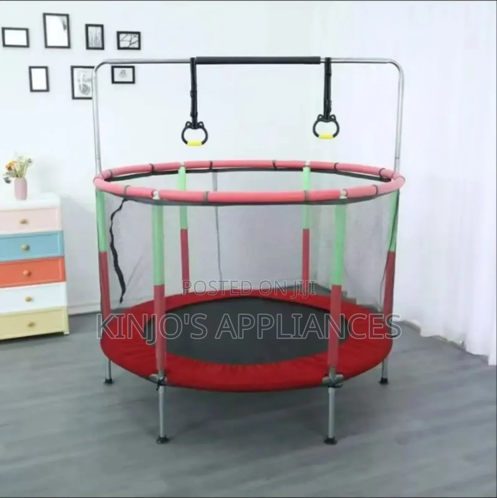 4ft Trampoline for Kids With Safety Enclosure