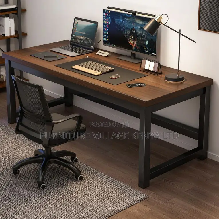 Office Table ; 1.2 Meter Office Table With Metal Base