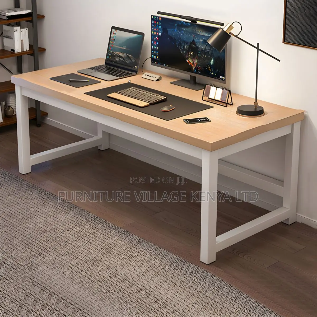 Office Table ; 1.2 Meter Office Table With Metal Base