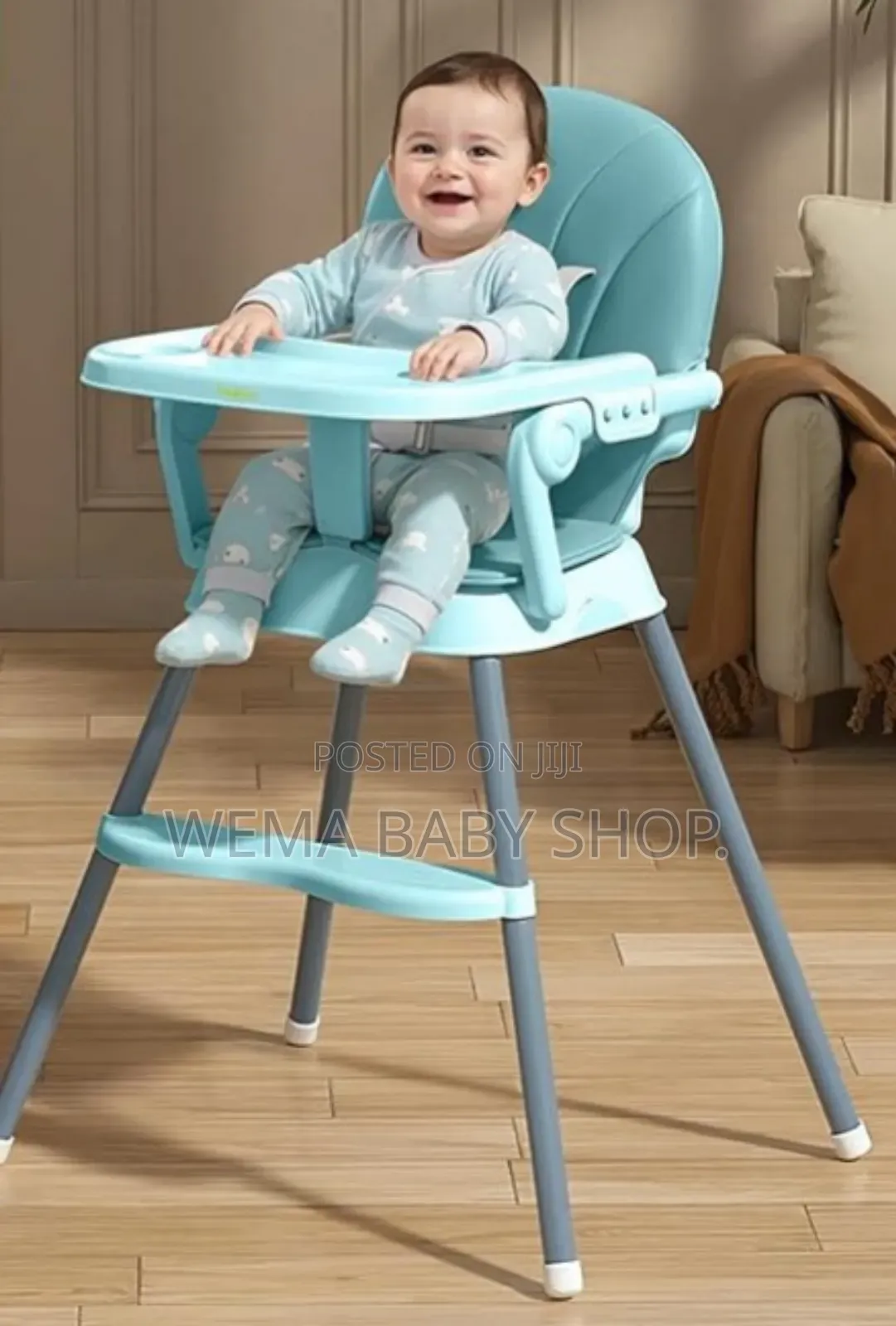 Convertible 3-in-1 Baby High Chair.