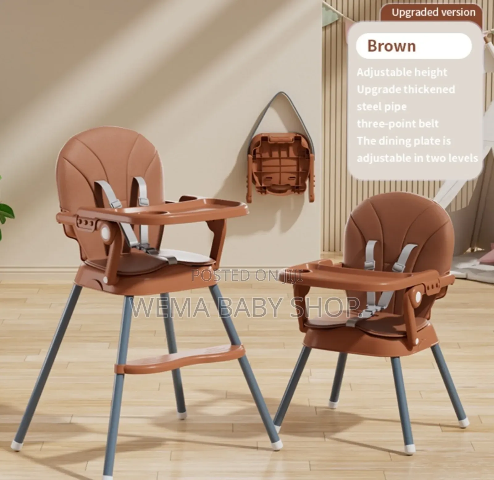 Convertible 3-in-1 Baby High Chair.