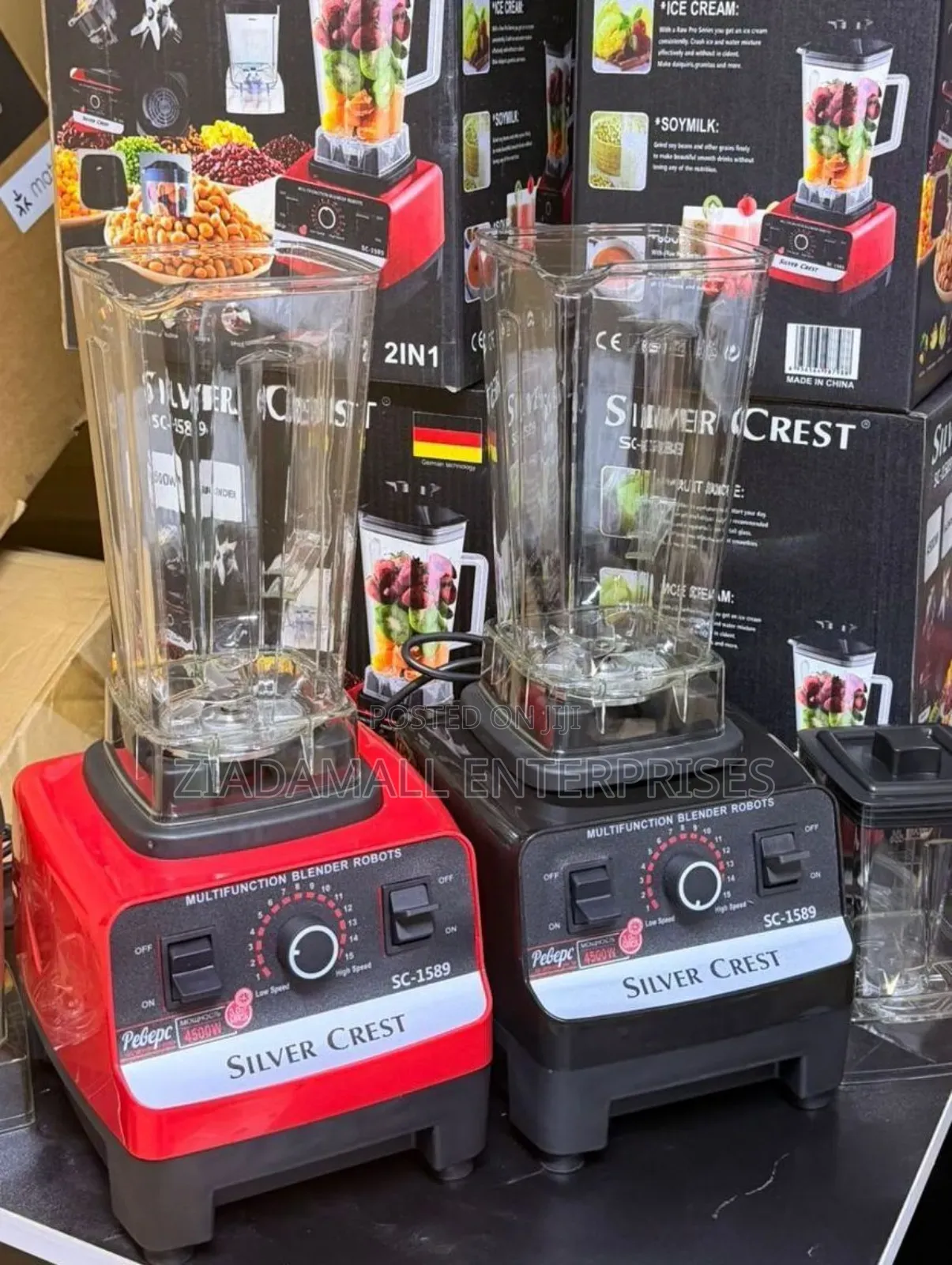 Silver Crest Commercial Blender Blender 4500w – قوة، سرعة، ومتانة