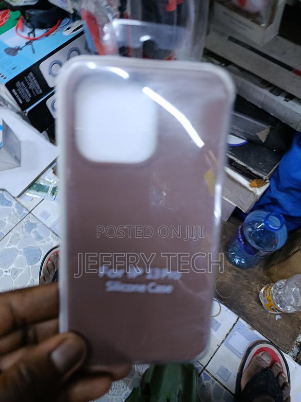 Loxx iPhone 13 Pro Liquid Silicone Case With Microfiber Lining -Brown - main view
