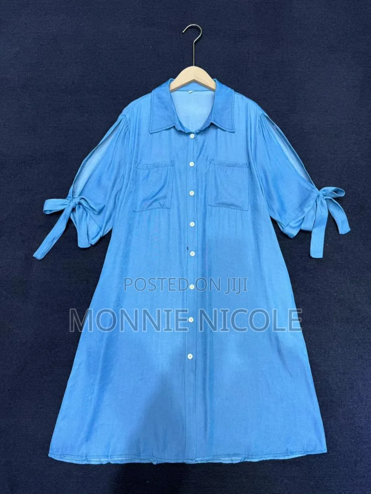 Stylish Denim Short Shirt Dress