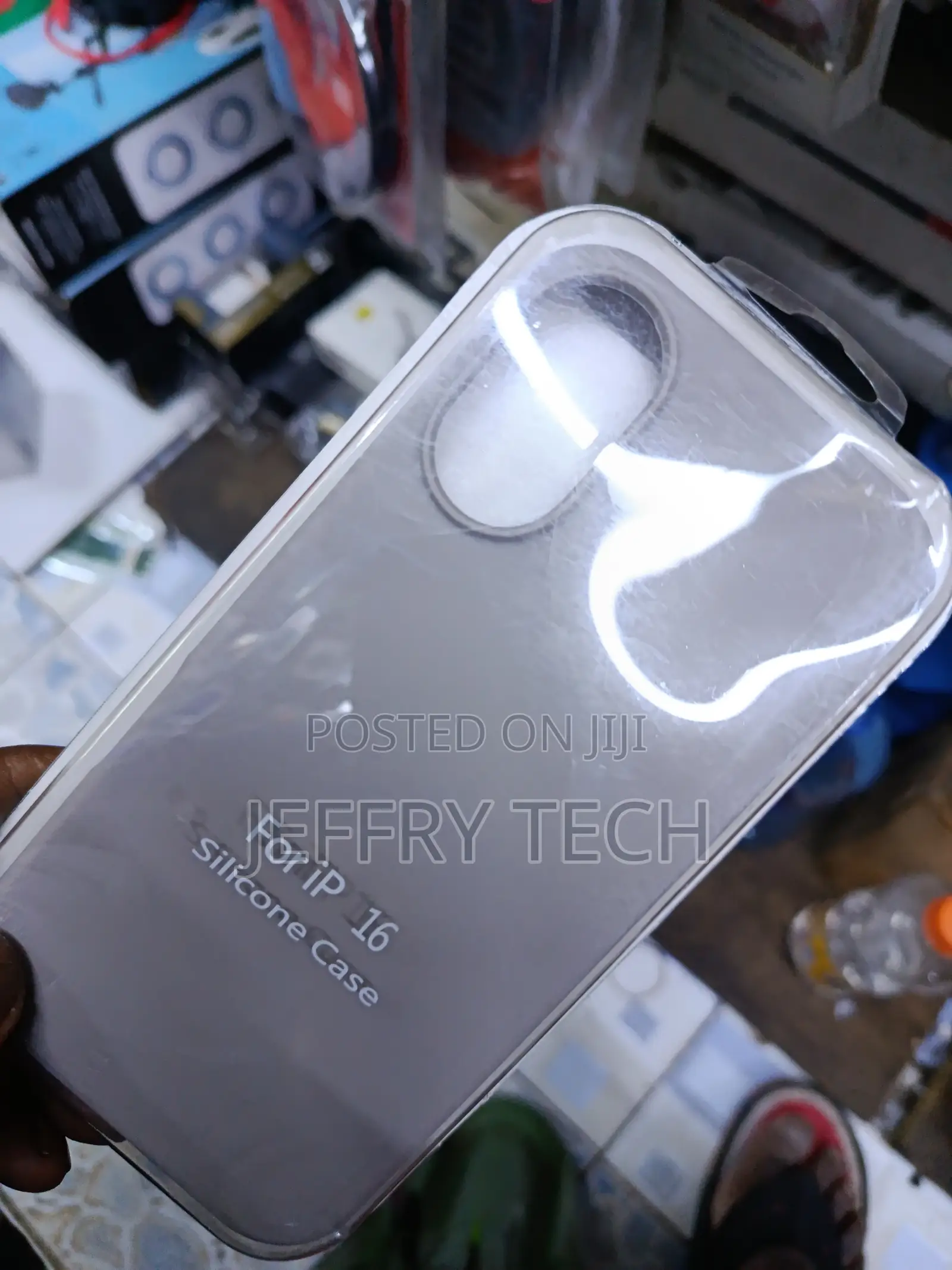Filoto Liquid Silicone iPhone 16 Case With Cloth Lining-Gray