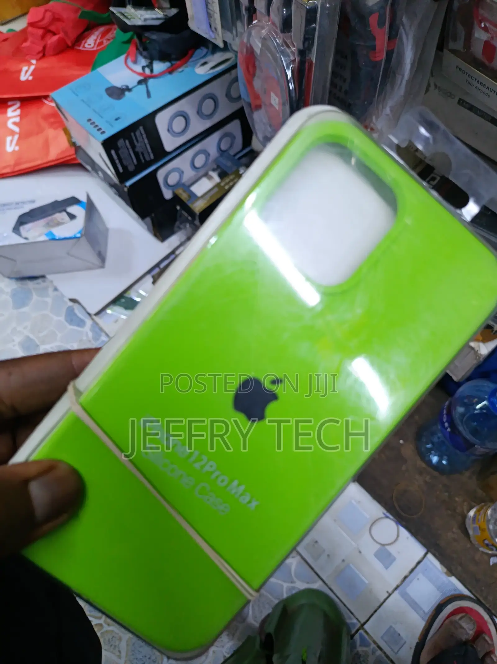 Milafi Liquid Silicone Case for iPhone 12 Pro Max Neon Green