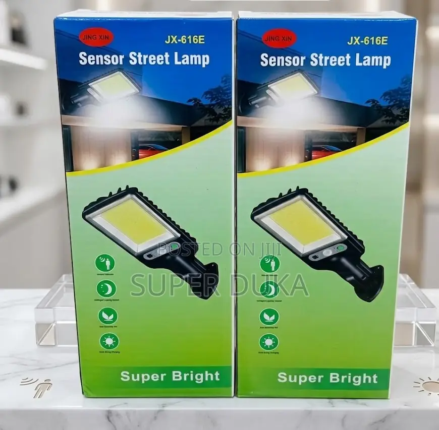 Jx-616e Solar Street Lamp -Bright Motion Sensor Outdoor Security Light