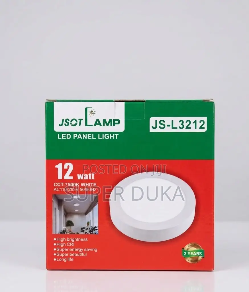Jsot 12w Led Panel Light - Round Surface Mount (Cool White/)