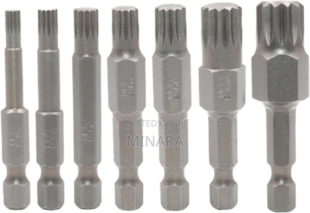 7 Pcs, Spline Drill Screwdriver Bits, Triple Square XZN Bits,M4-M12 - main view