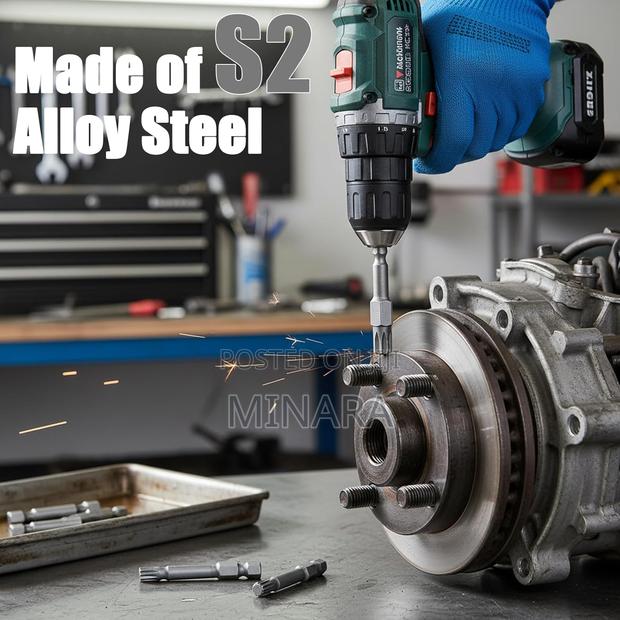 7 Pcs, Spline Drill Screwdriver Bits, Triple Square XZN Bits,M4-M12 - thumbnail 2