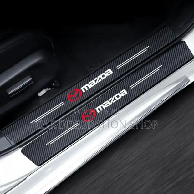 4pcs Mazda Universal Carbon Threshold Protective - main view
