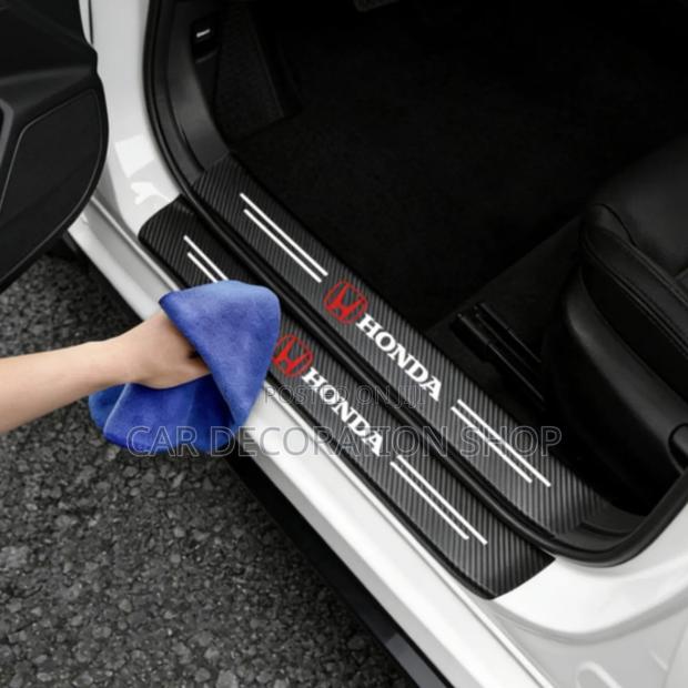 4pcs Honda Carbon Fiber Threshold Strip